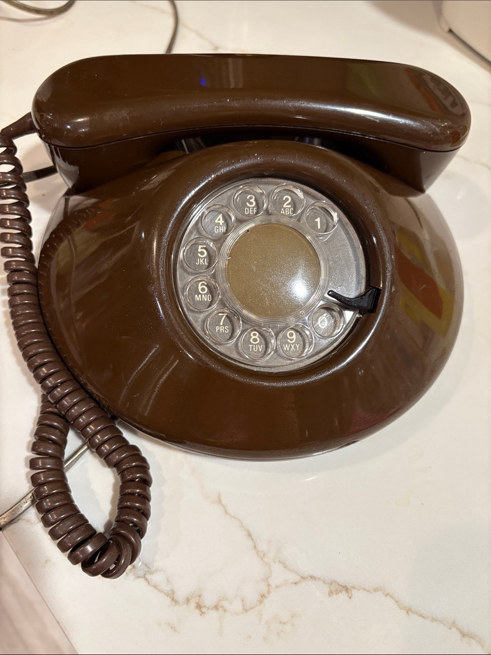 Vintage 1970’s Northern Telecom “Dawn” (pancake) Rotary Phone